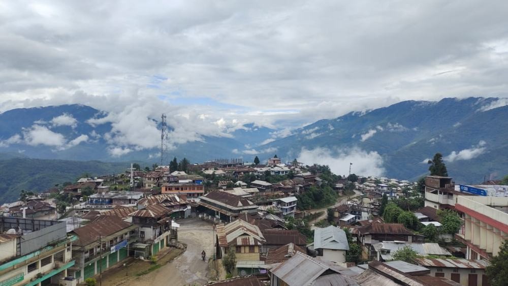 A partial view of Phek town. Phek district will be celebrating its 50th Anniversary at Phek Town on December 21. (Morung File Photo)